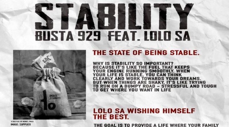 Busta 929 - Stability (feat. Lolo SA)